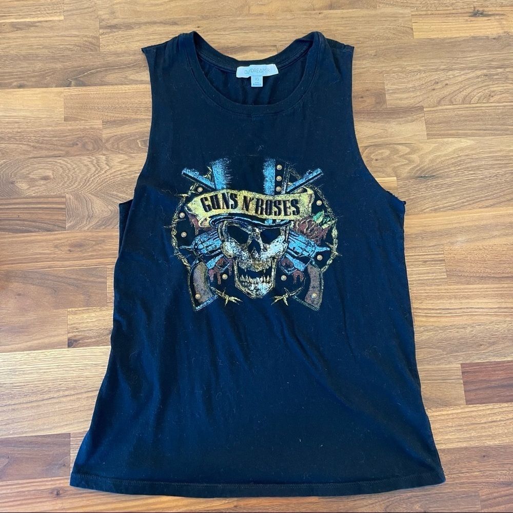 🍋 Daydreamer • Sleeveless Black Guns N Roses T-Shirt